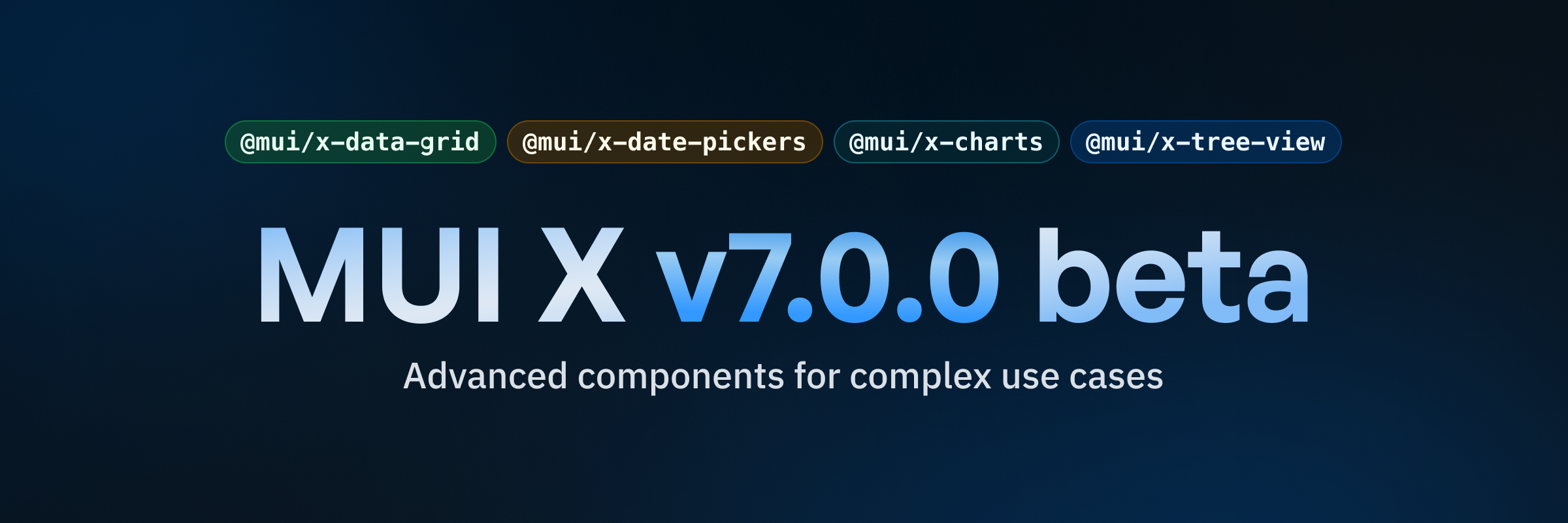 MUI X v7 beta release